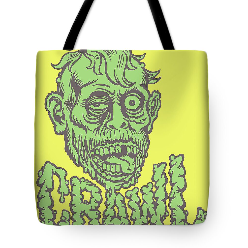 Zombie Crawl Tote Bags