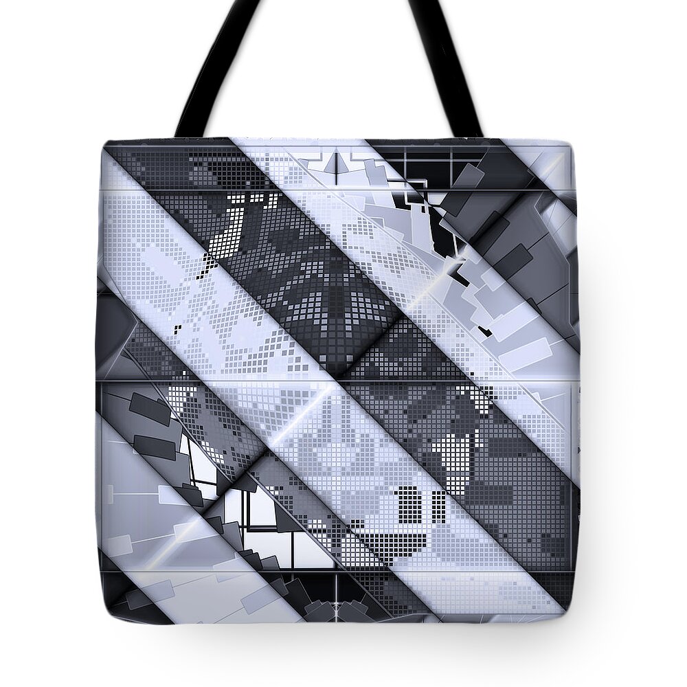 Digital Tote Bag featuring the digital art 03.06.2022 - 04 #03062022 by Marko Sabotin