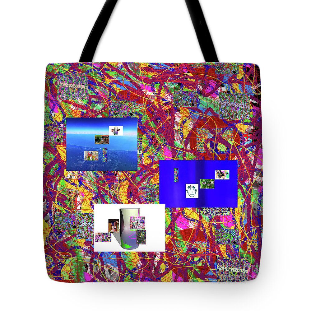Walter Paul Bebirian: Volord Kingdom Art Collection Grand Gallery Tote Bag featuring the digital art 1-17-2020d by Walter Paul Bebirian