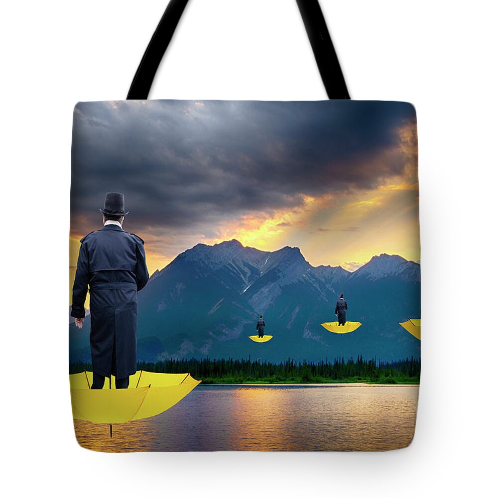 Yellow Tote Bag featuring the photograph A Quiet Place #2 by Bob Christopher
