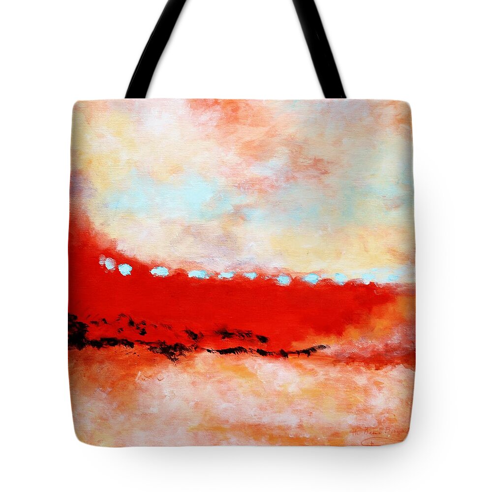 Southwest Tote Bag featuring the painting Ancient Dreams by M Diane Bonaparte