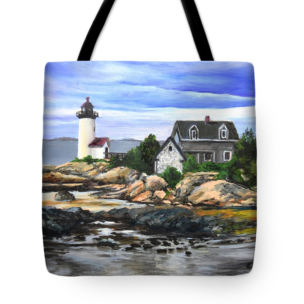 Annisquam Tote Bag featuring the painting Annisquam #1 by Eileen Patten Oliver