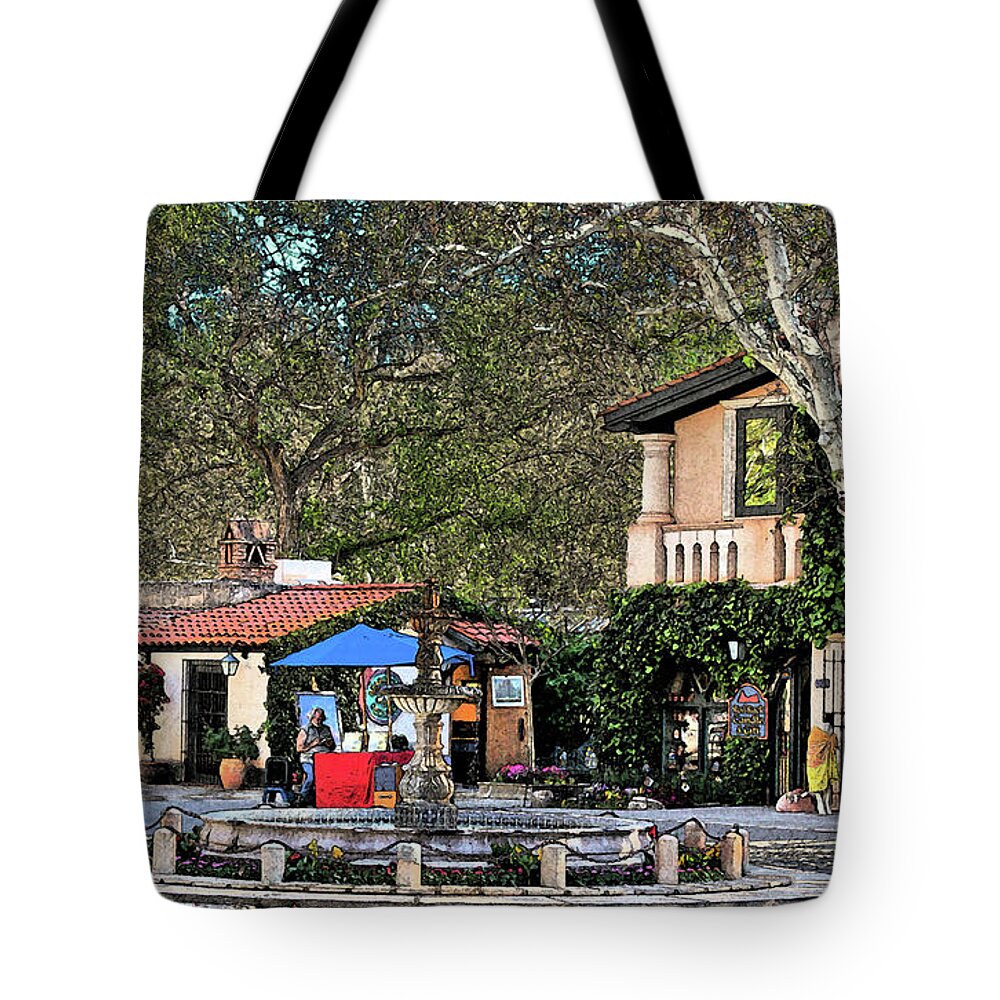 Paintings Tote Bag featuring the photograph Autumn Morning at Tlaquepaque #2 by Al Judge