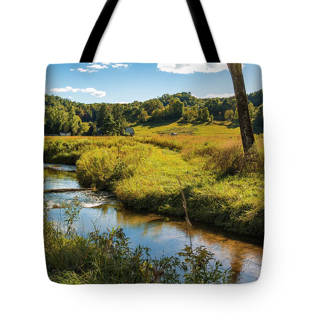 Autmn Tote Bag featuring the photograph Autumn Spring Creek #1 by Mark Mille