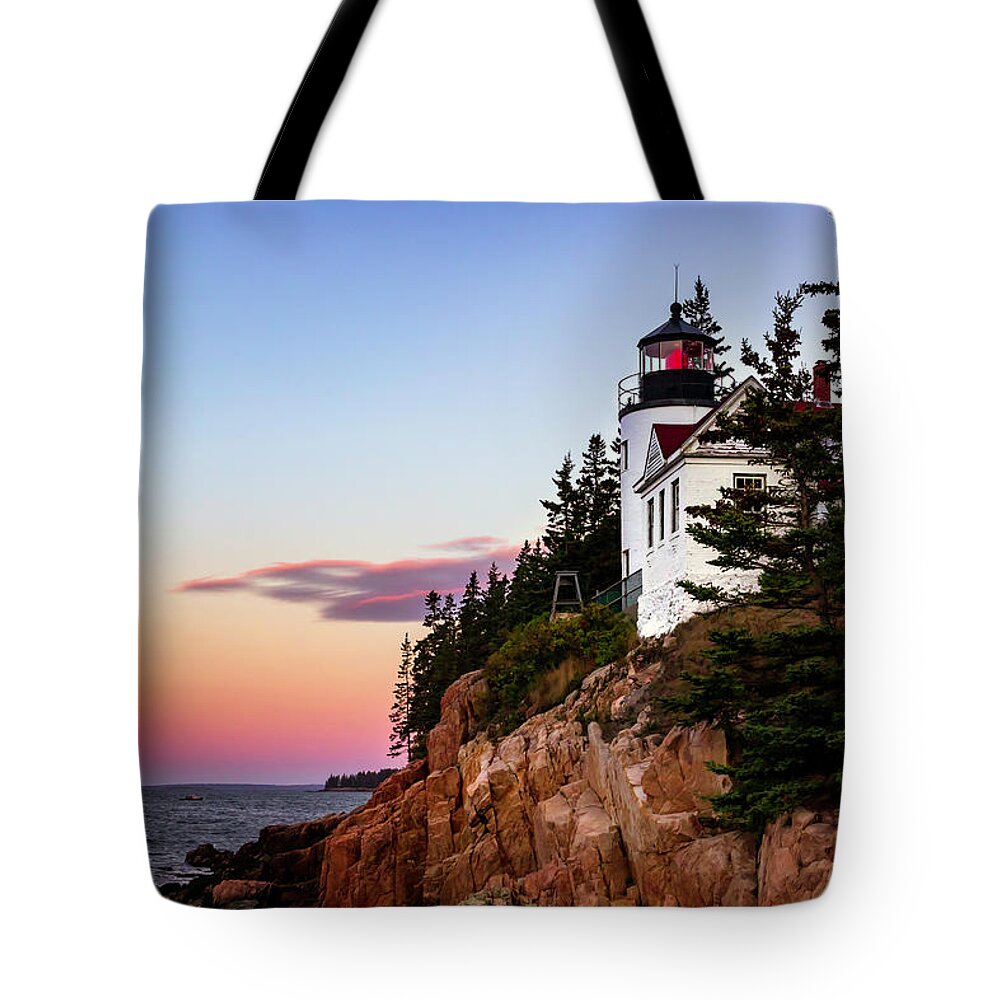 Gary Johnson Tote Bag featuring the photograph Bass Harbor Lighthouse by Gary Johnson