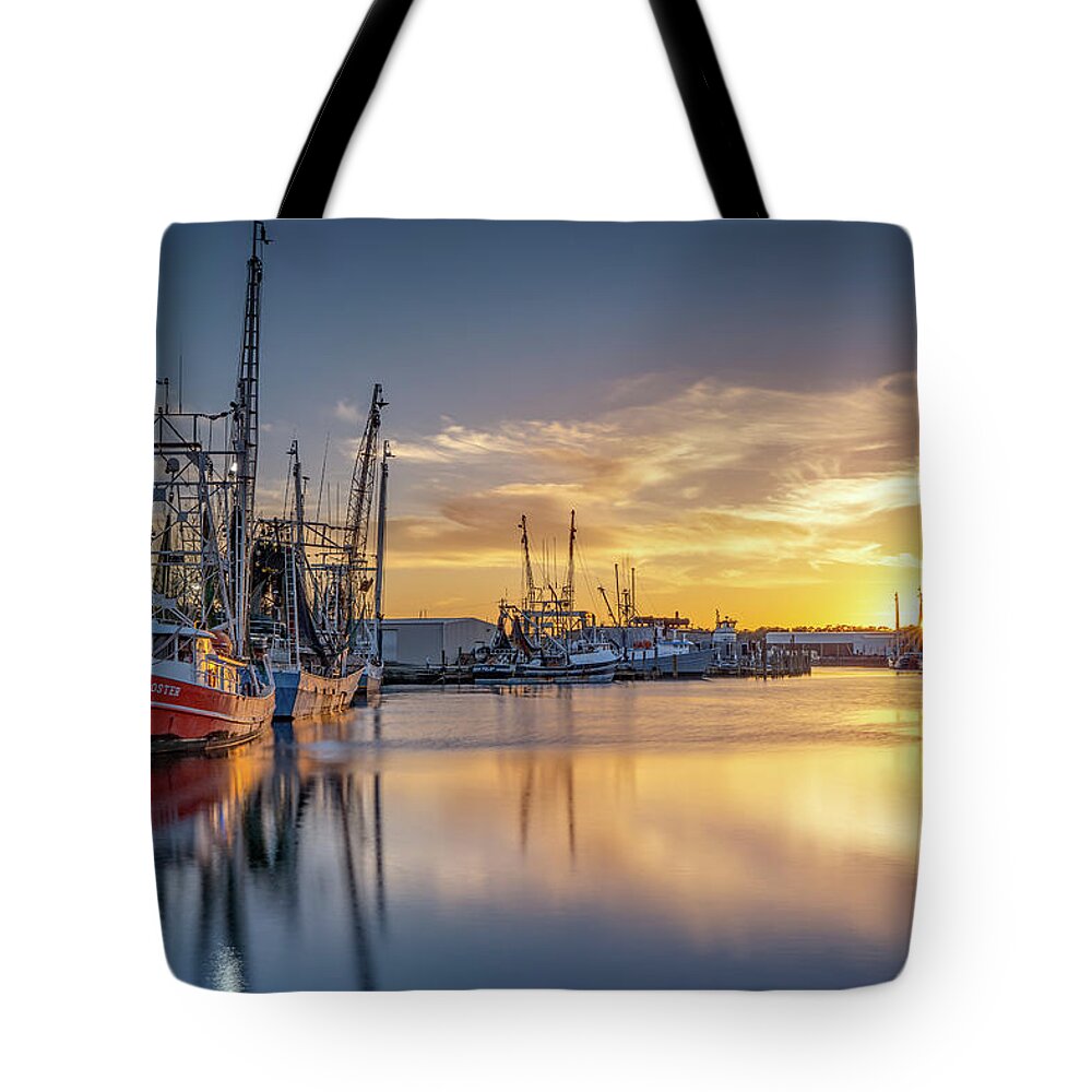 Bayou Tote Bag featuring the photograph Bayou Sunset, 3/9/21 #1 by Brad Boland