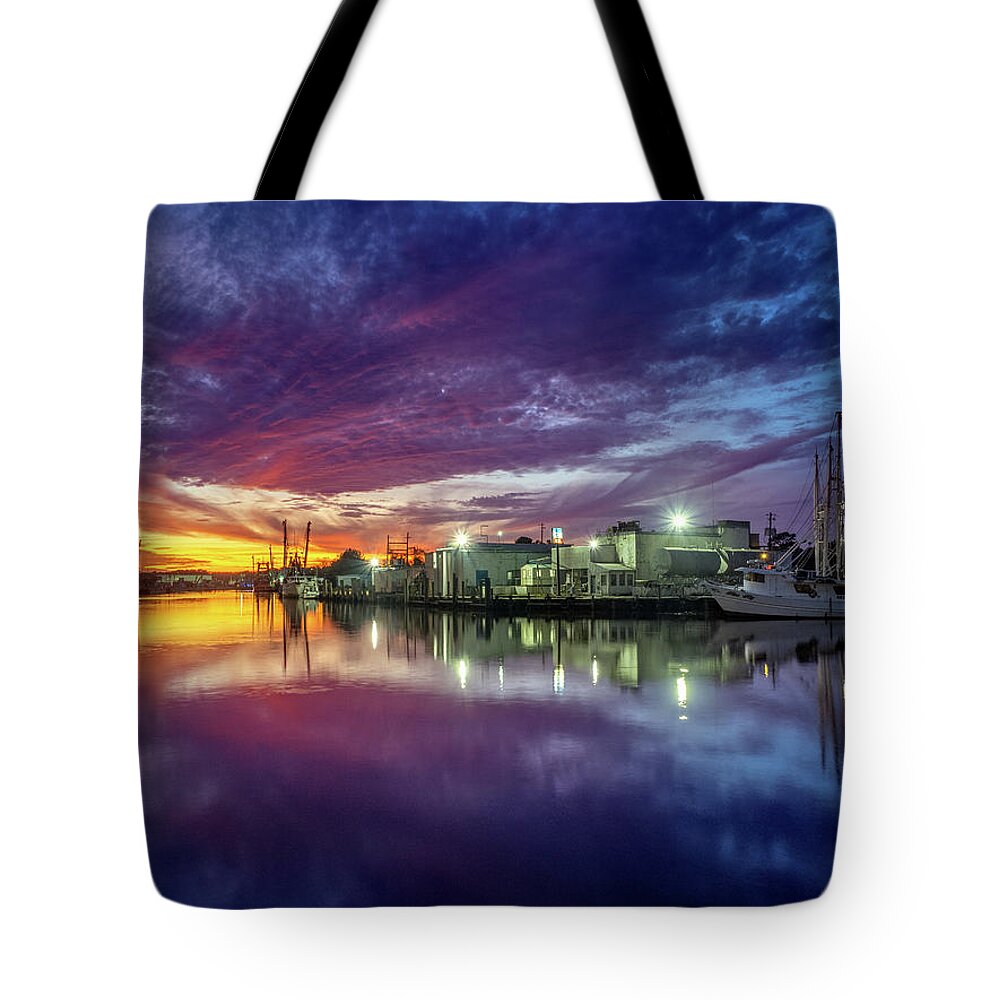 Bayou Tote Bag featuring the photograph Beautiful Bayou Sunset #1 by Brad Boland