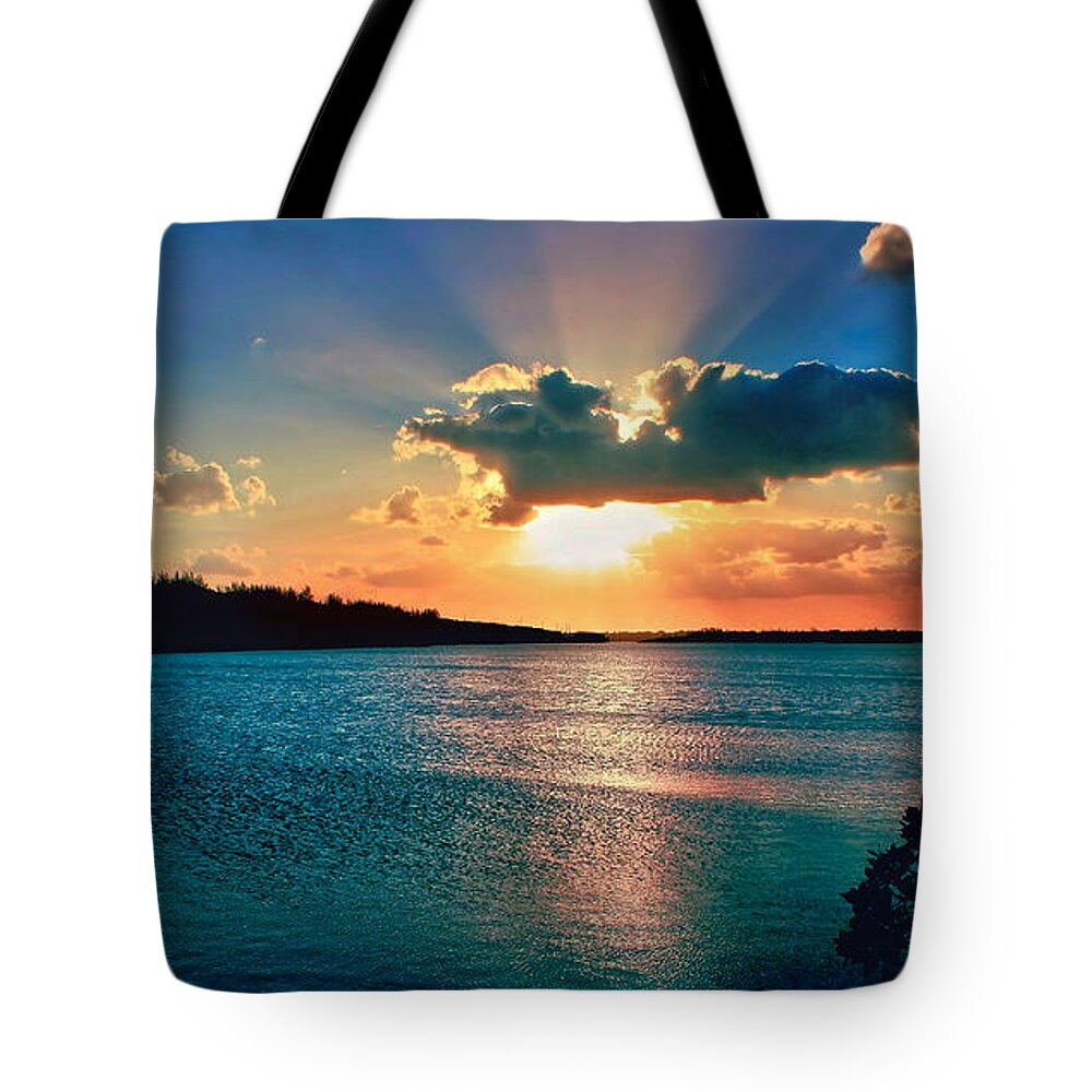 Sunset Tote Bag featuring the photograph Behold #2 by Montez Kerr
