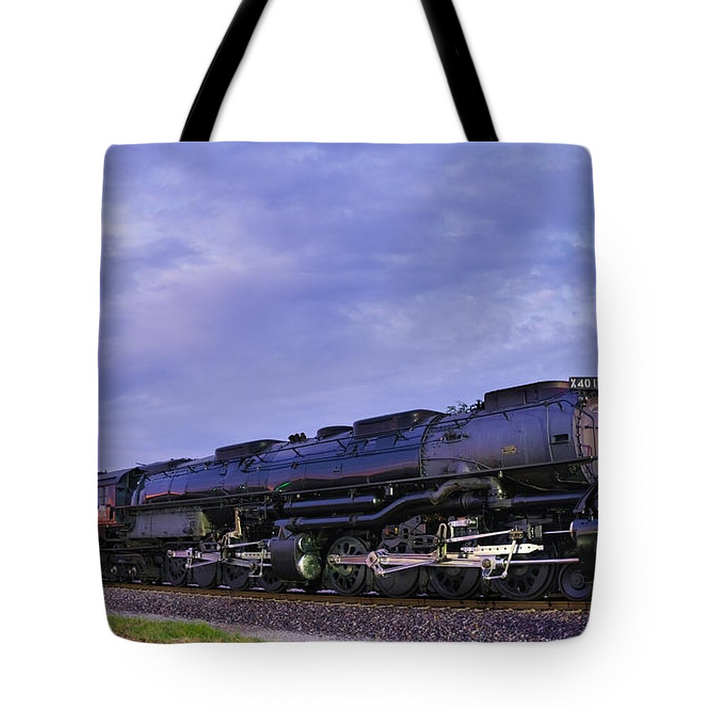 Big Boy #4014 Steam Locomotive Tote Bag featuring the photograph Big Boy #4014 Steam Locomotive by Robert Bellomy
