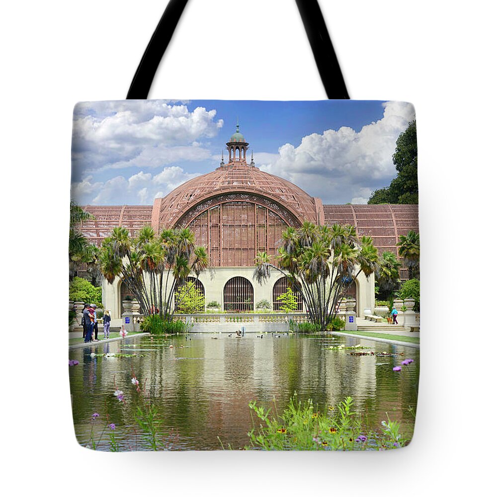 Balboa Tote Bag featuring the photograph Botanical Building Balboa Park #1 by Chris Smith