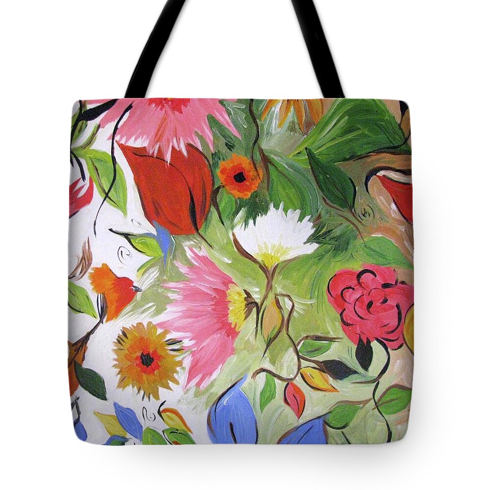 Floral Tote Bag featuring the photograph Bright Flowers by Britt Miller