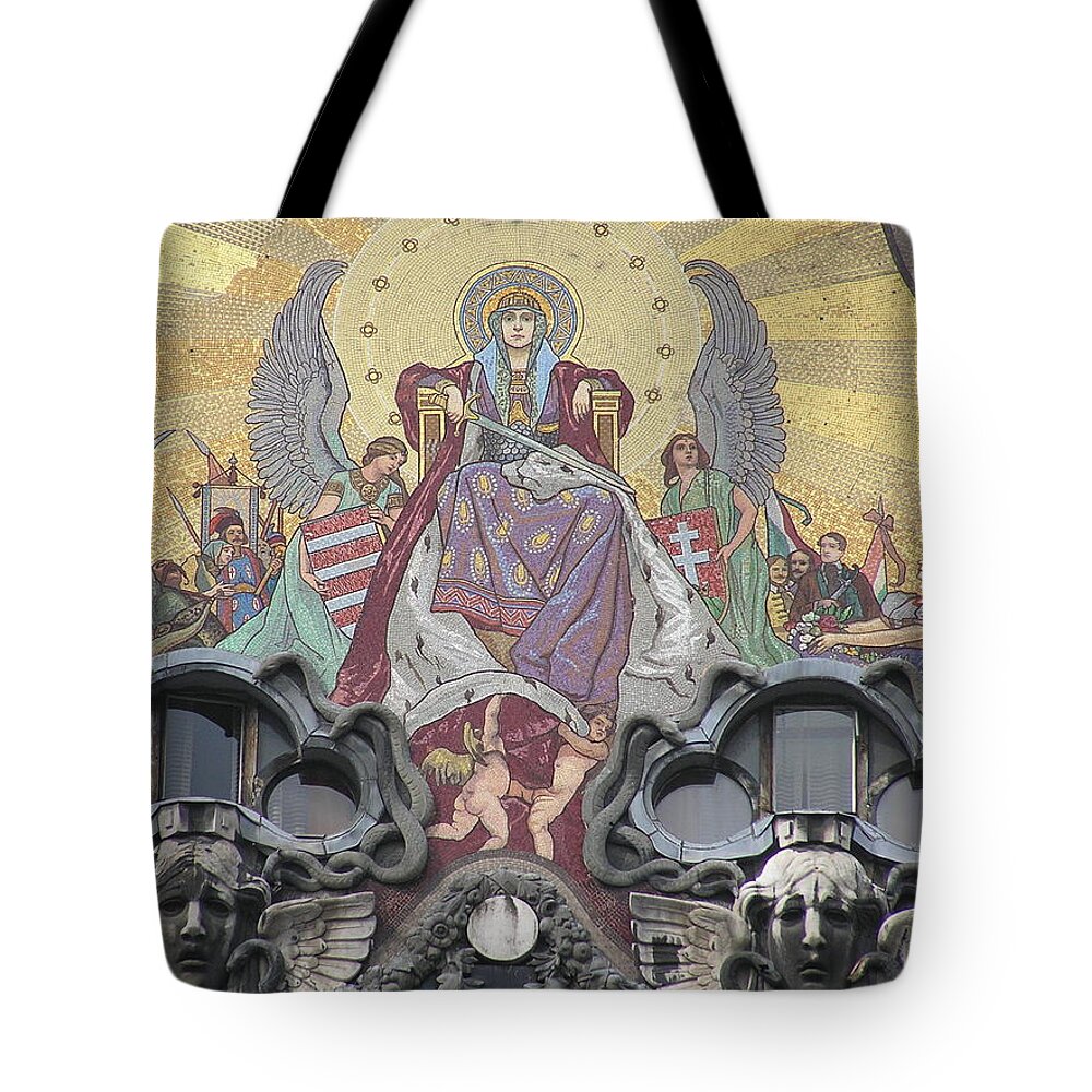  Tote Bag featuring the photograph Budapest Window by Mary Kobet