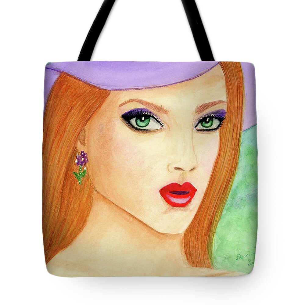 Dorothy Lee Art Tote Bag featuring the painting Chelsea Girl Ready For Springtime #2 by Dorothy Lee