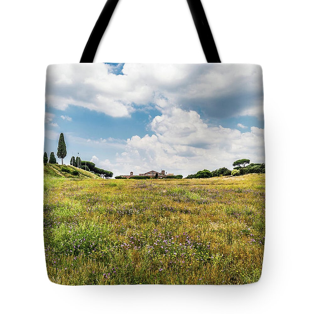 Ancient Tote Bag featuring the photograph Circus Maximus in Rome, Italy by Fabiano Di Paolo