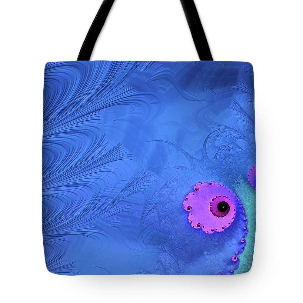 Abstract Tote Bag featuring the digital art Cooling Off by Manpreet Sokhi