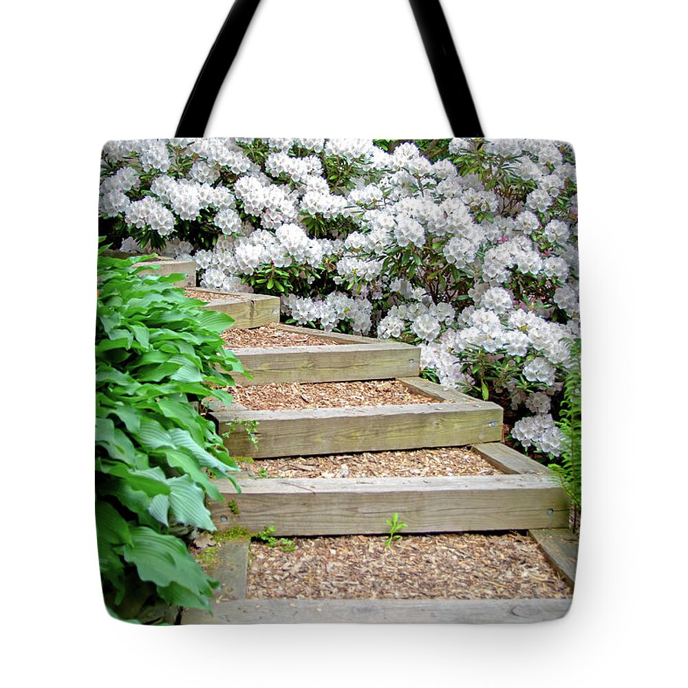 Rhododendron Tote Bag featuring the photograph Cornell Botanic Gardens #7 by Mindy Musick King