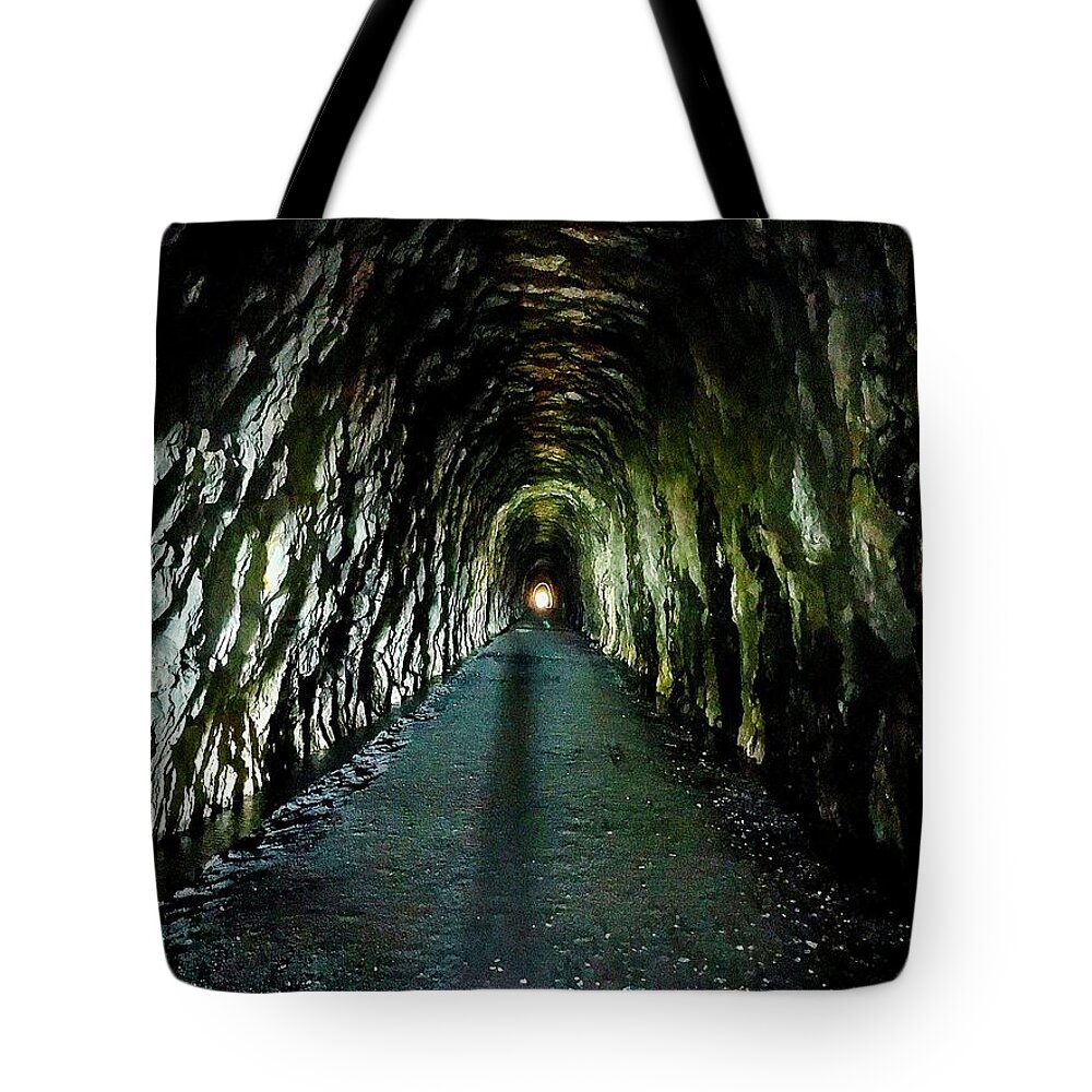  Tote Bag featuring the photograph Crozet Blue Ridge Tunnel #1 by Stephen Dorton