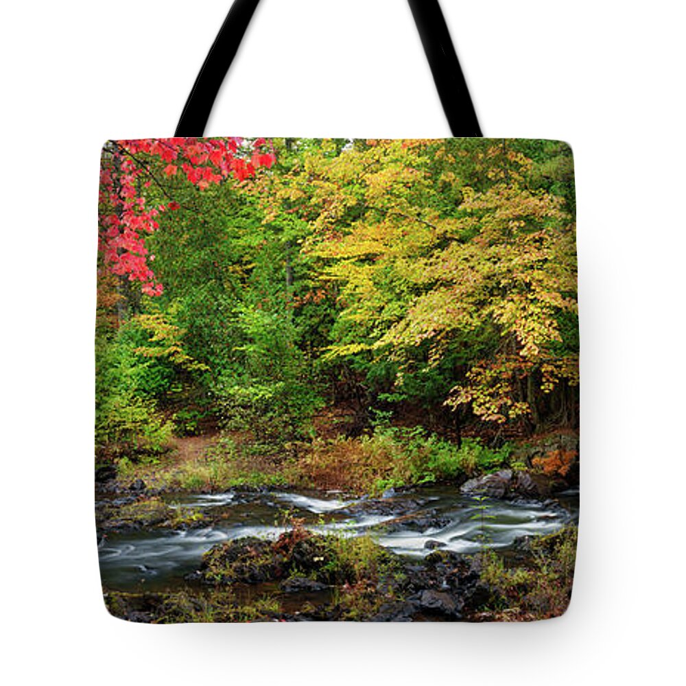 Dead River Tote Bag featuring the photograph Dead River Rapids #1 by Tim Trombley