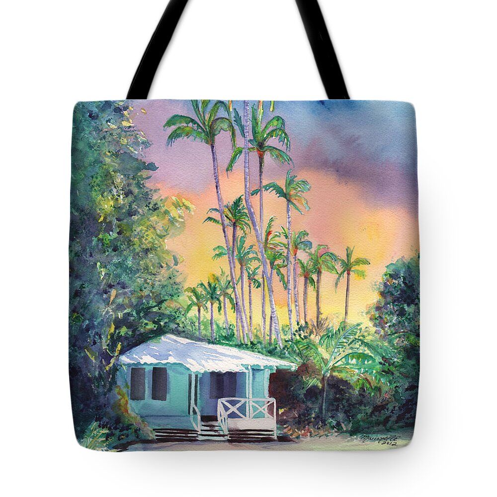 Kauai Tote Bag featuring the painting Dreams of Kauai by Marionette Taboniar