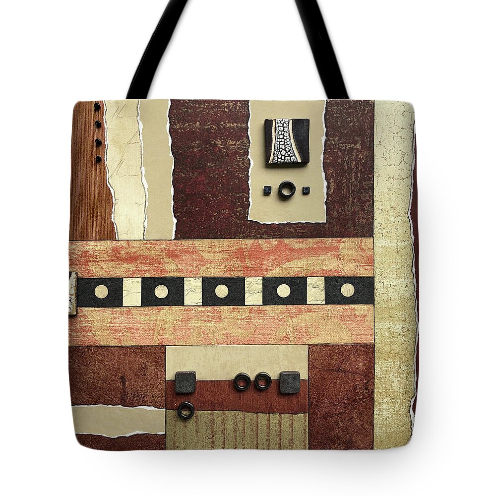 Art Tote Bag featuring the mixed media Earth's Core by MaryJo Clark