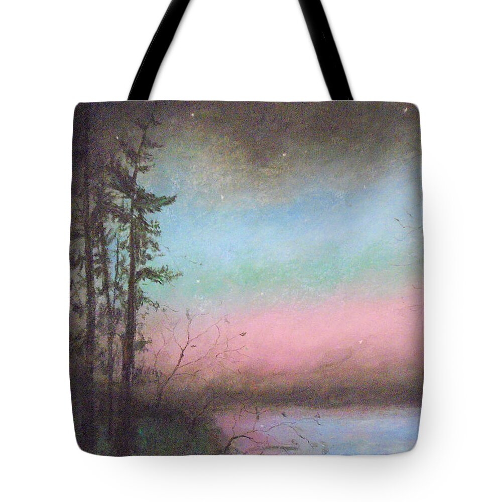 Woods Tote Bag featuring the painting Enchanted Woods by Jen Shearer