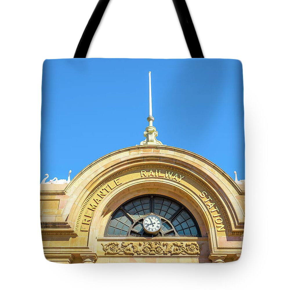 Perth Tote Bag featuring the photograph Fremantle Railway Station #1 by Benny Marty