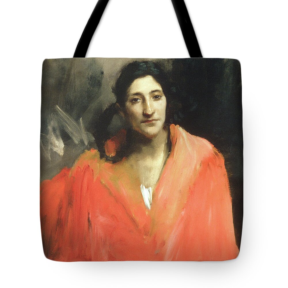 Figurative Tote Bag featuring the painting Gitana #4 by John Singer Sargent