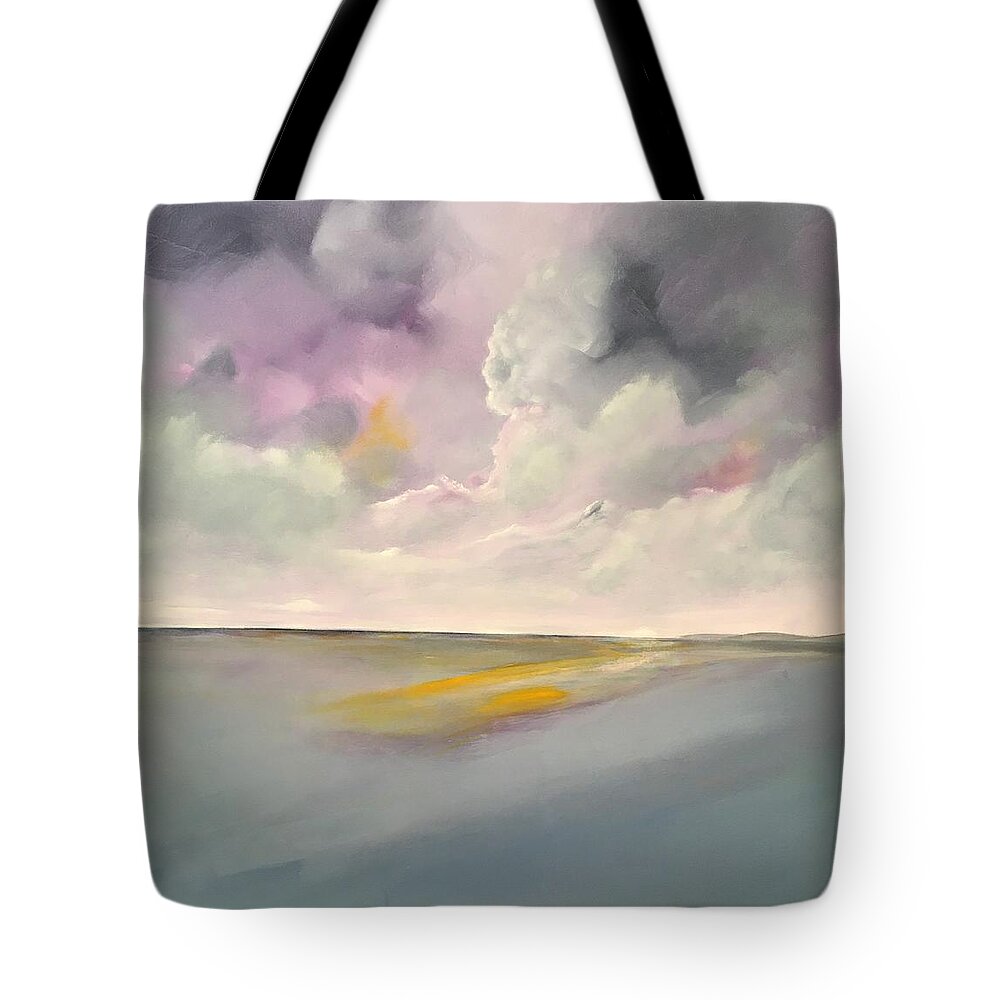 Abstract Landscape Tote Bag featuring the painting Glorious #2 by Soraya Silvestri