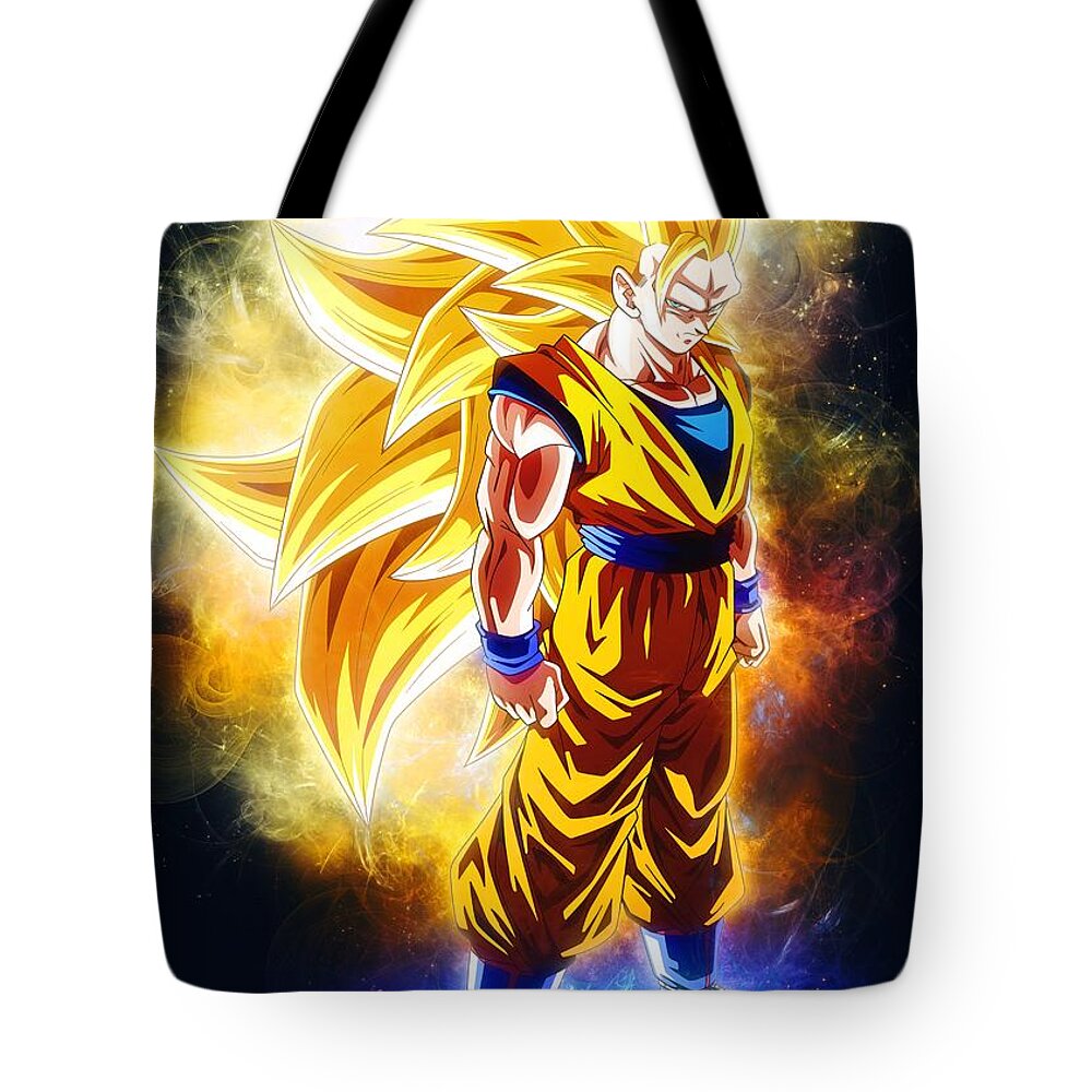 Goku Ss3 Artwork #1 Tote Bag