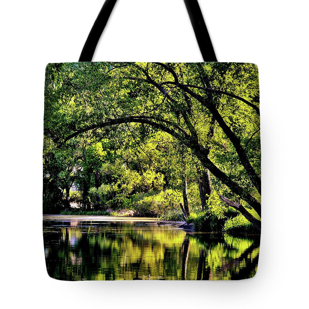 Lake Winona Tote Bag featuring the photograph Happy Place by Susie Loechler