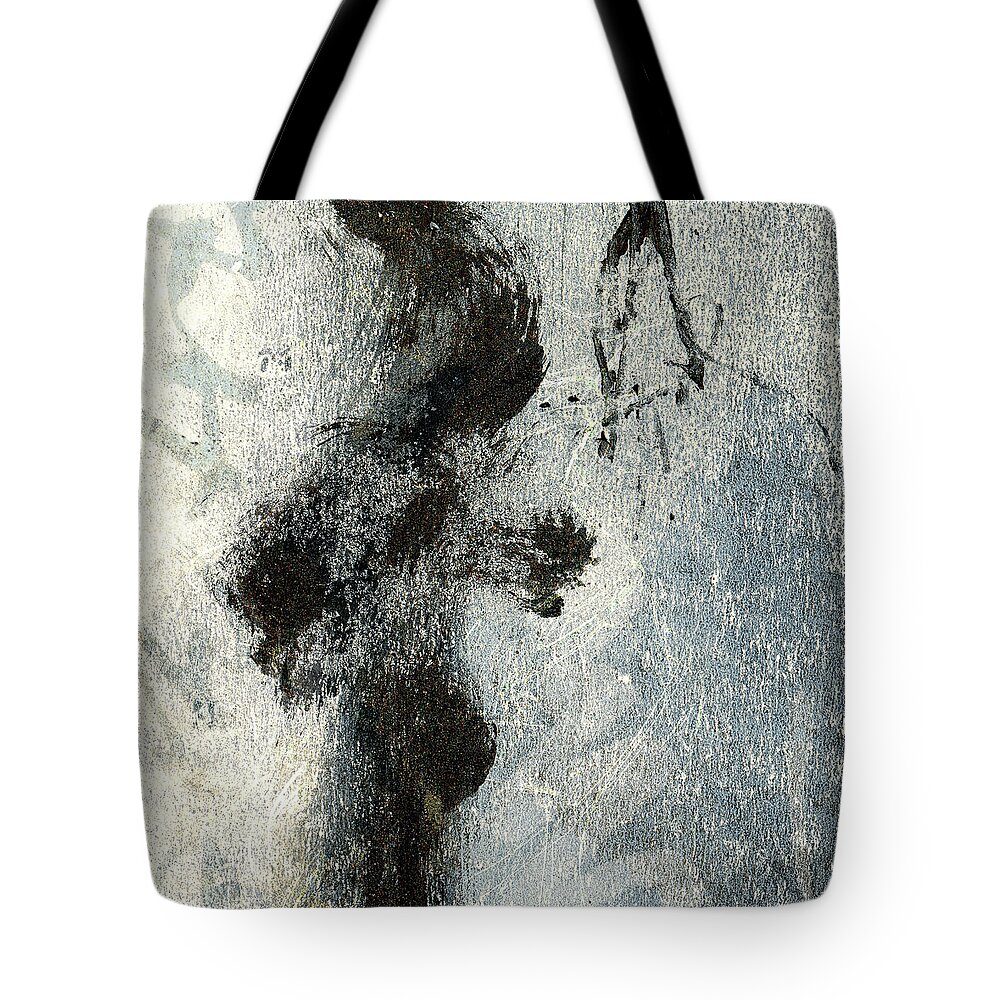 Carol Leigh Tote Bag featuring the mixed media Harbor Departures Number 2 Square by Carol Leigh
