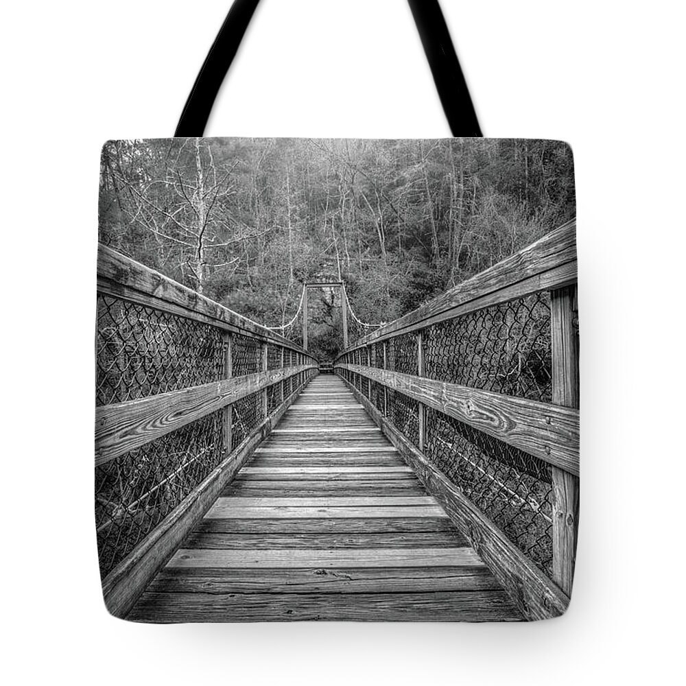 Tallulah Falls Bridge Tote Bag featuring the photograph Infinity by Anna Rumiantseva