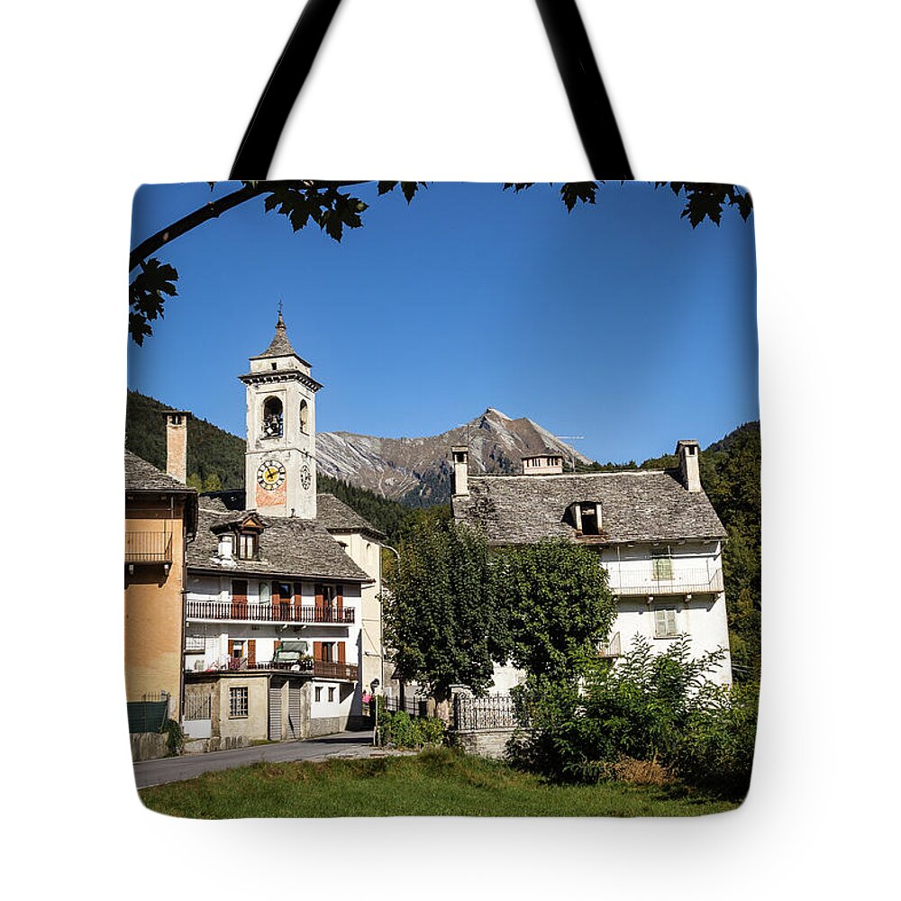 Italy Tote Bag featuring the photograph Italian Alpine Village #1 by Craig A Walker