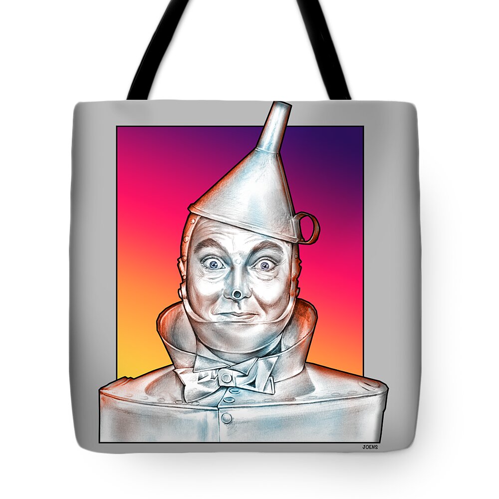Jack Haley Tote Bag featuring the mixed media Jack Haley by Greg Joens