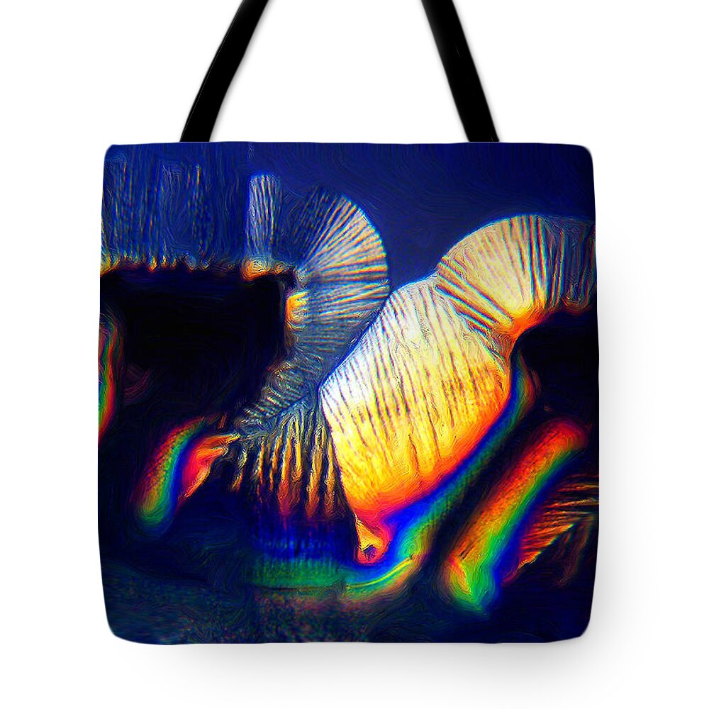  Tote Bag featuring the digital art Kinetic Poetry #1 by Rein Nomm