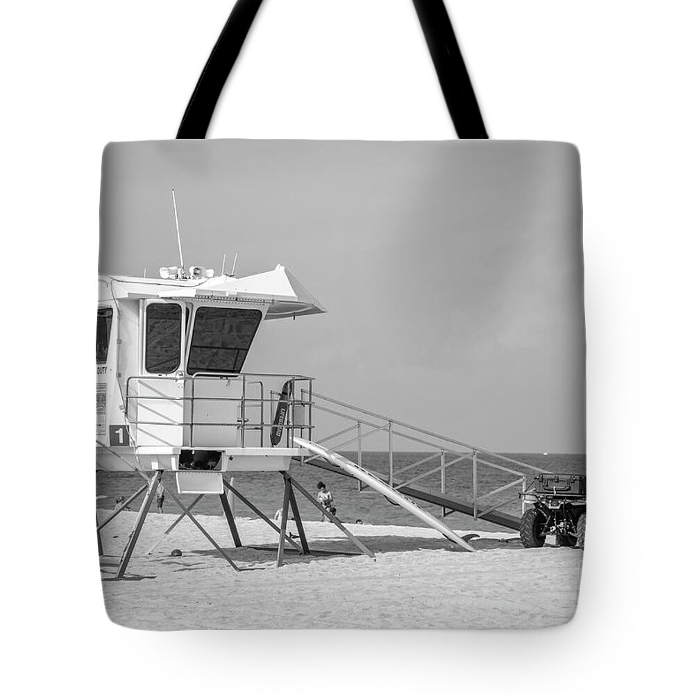 Fort Lauderdale Tote Bag featuring the photograph Lifeguard On Duty #1 by FineArtRoyal Joshua Mimbs