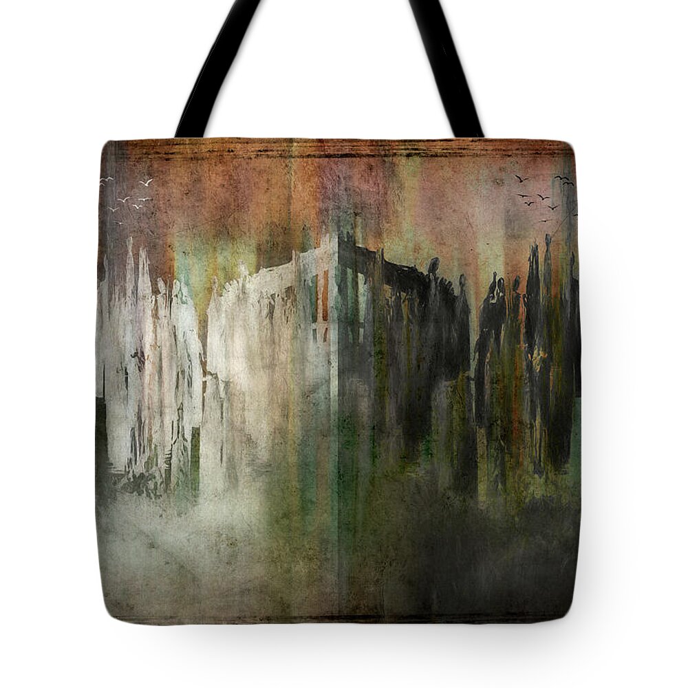 Digital Art Tote Bag featuring the photograph Lines #1 by Cheryl Day