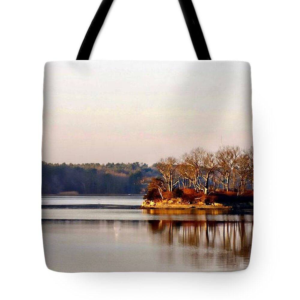 Portsmouth Tote Bag featuring the photograph Little Harbor by Marcia Lee Jones