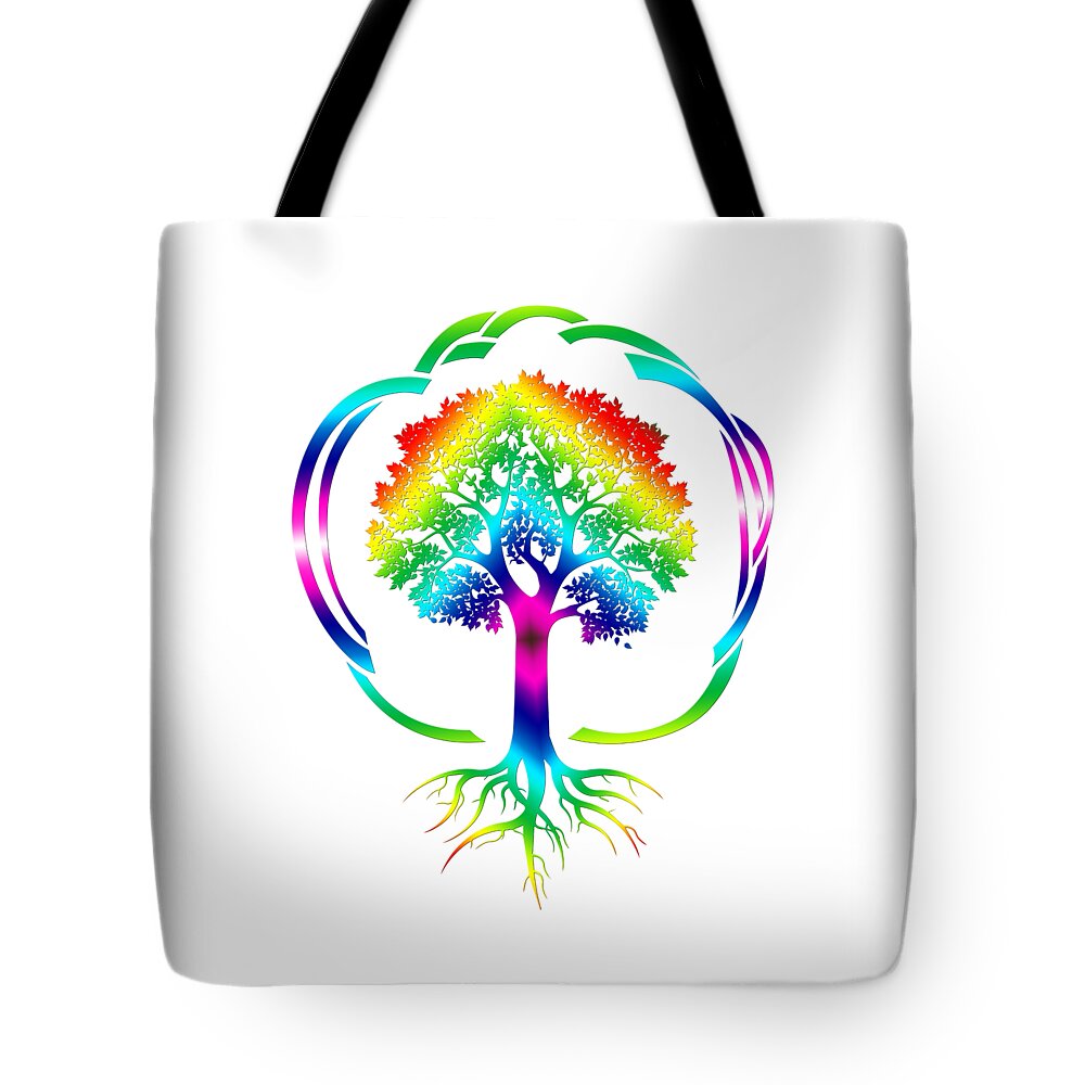 Colorful Tree of Life Bag