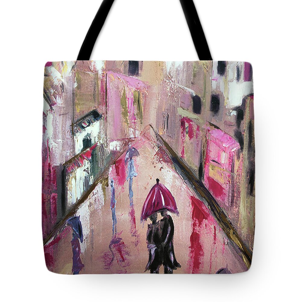 Love Tote Bag featuring the painting Lucky in Love by Roxy Rich