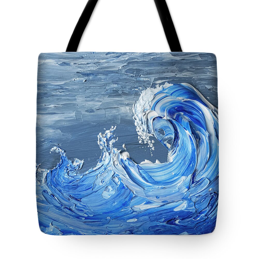 Hawaii Tote Bag featuring the painting Maui Waves #1 by Darice Machel McGuire