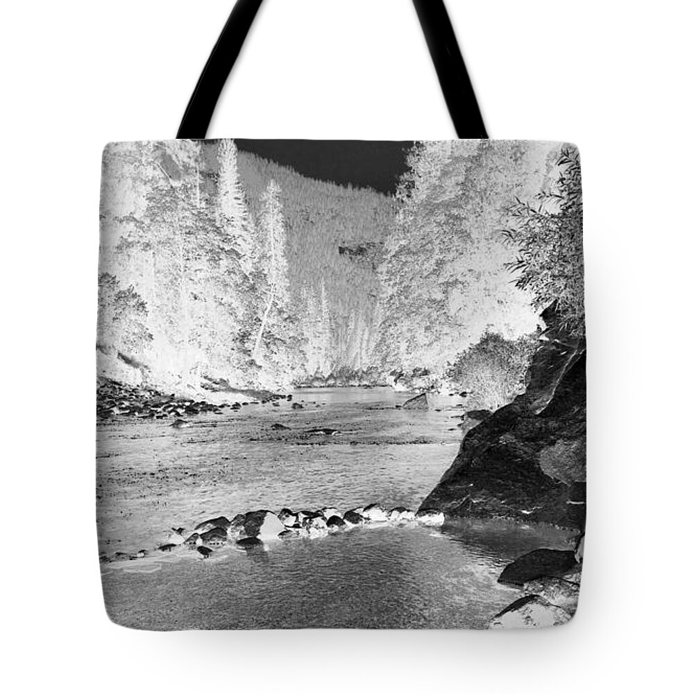 Photograph River Yosemite Infrared Tote Bag featuring the photograph Merced River in Yosemite #1 by Beverly Read