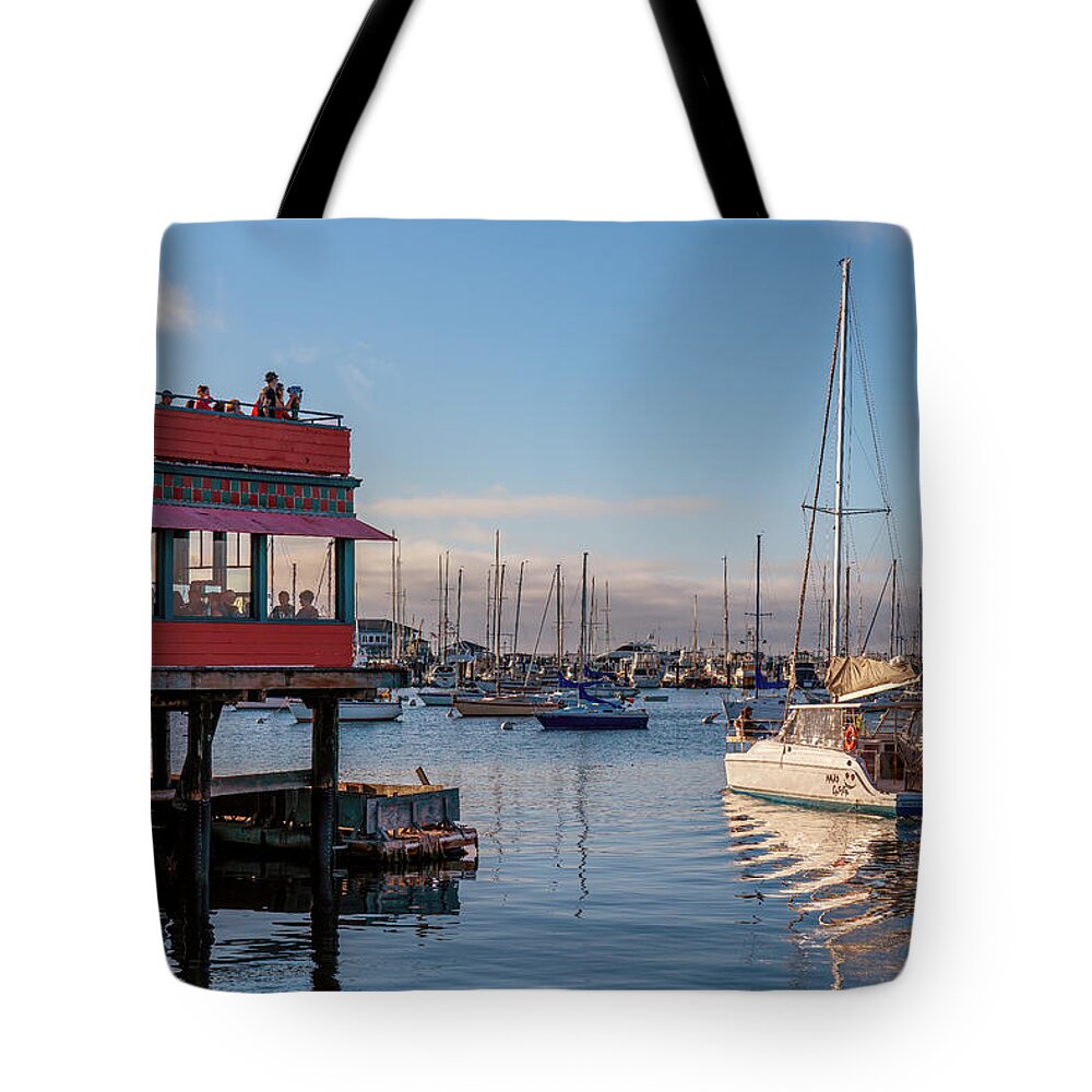 Monterey Tote Bag featuring the photograph Monterey Marina #1 by Derek Dean