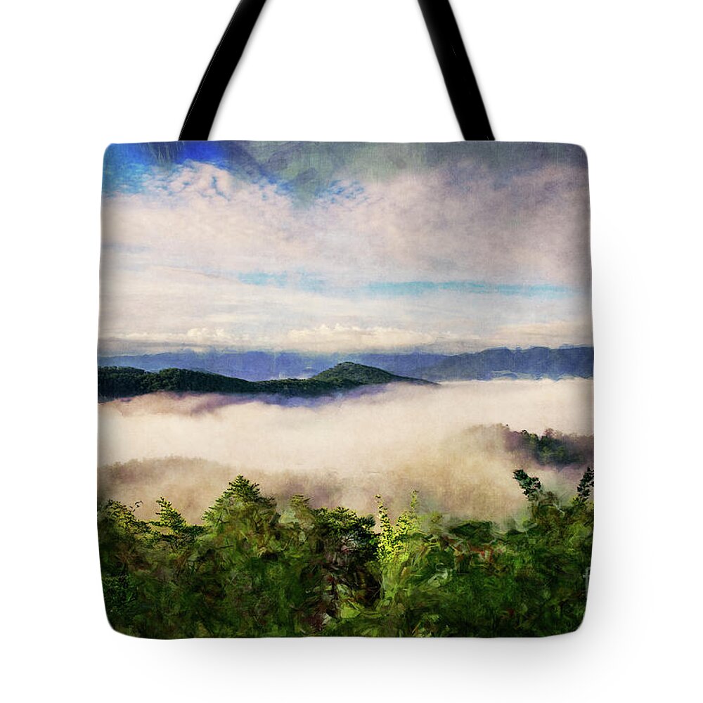 Tennessee Tote Bag featuring the photograph Mountain View #1 by Phil Perkins
