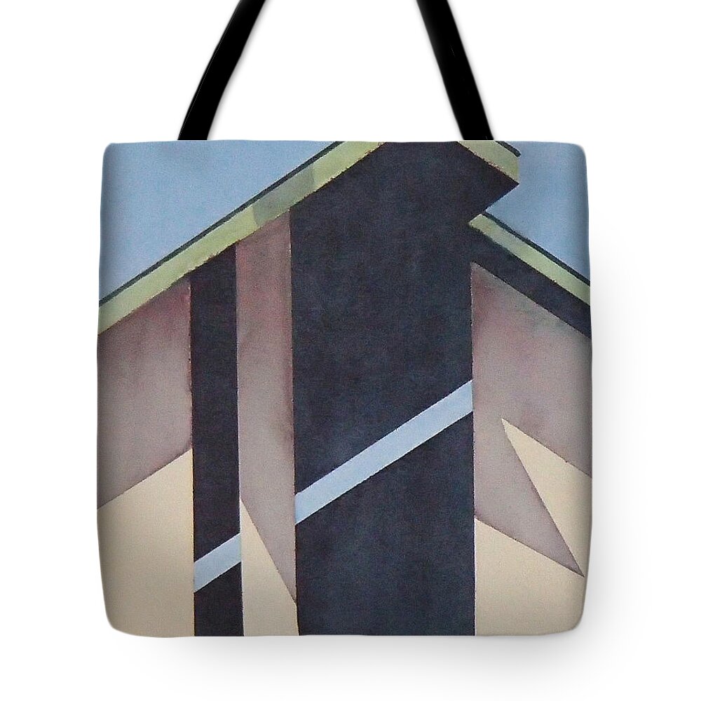 Barn Tote Bag featuring the painting Nipomo Barn #1 by Philip Fleischer