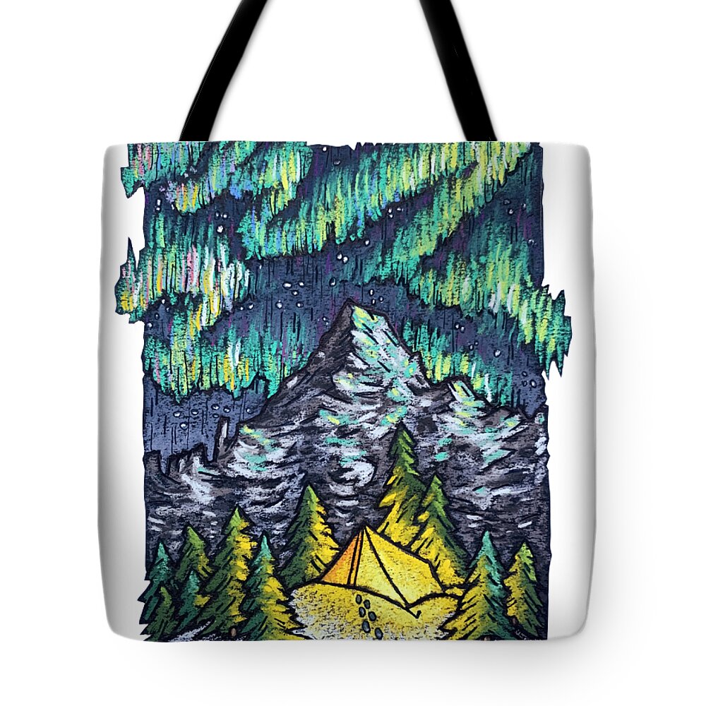  Tote Bag featuring the pastel Northern Lights #1 by Patrick Kochanasz
