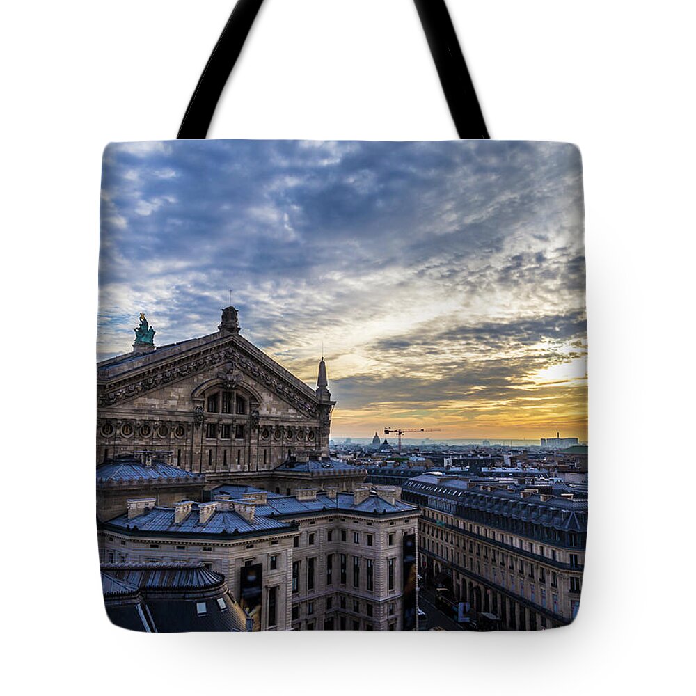 France Tote Bag featuring the photograph Panorama of Paris, France #1 by Fabiano Di Paolo