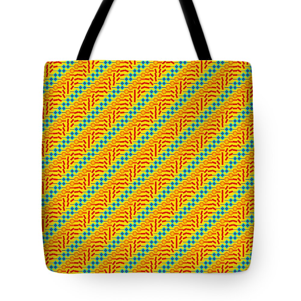 Abstract Tote Bag featuring the digital art Pattern 3 by Marko Sabotin