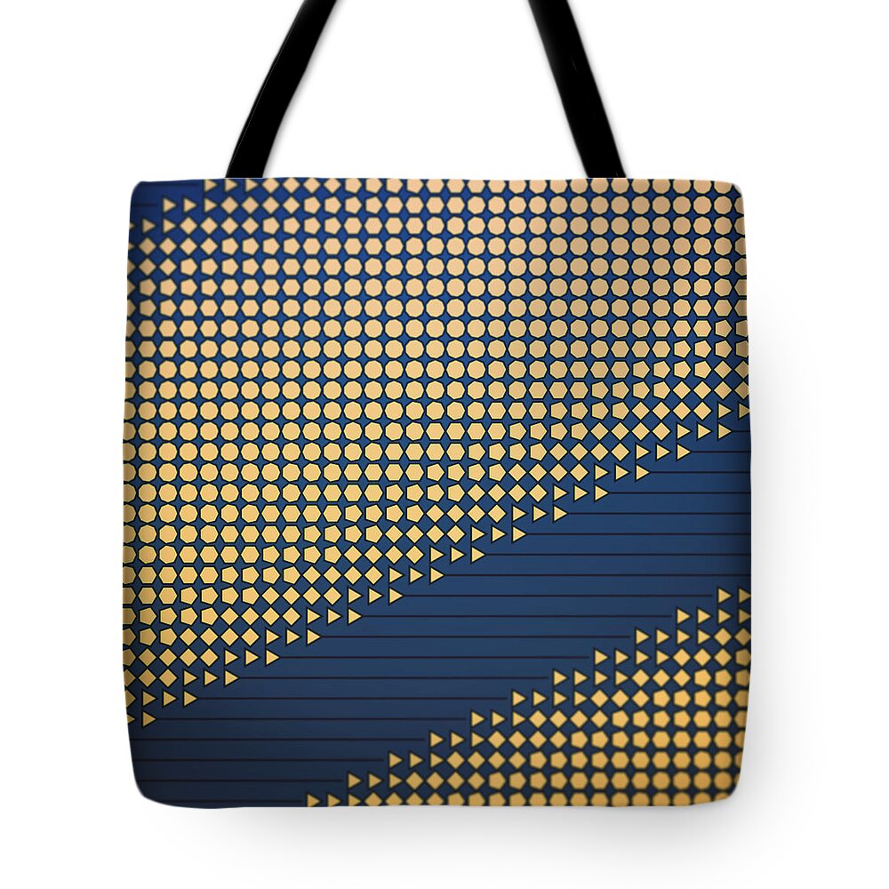 Abstract Tote Bag featuring the digital art Pattern 39 by Marko Sabotin