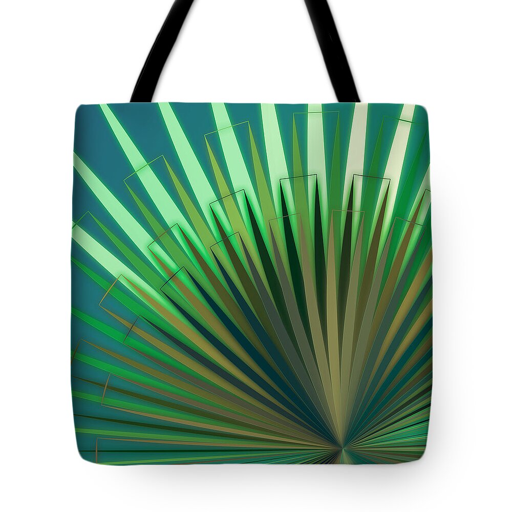 Abstract Tote Bag featuring the digital art Pattern 41 by Marko Sabotin